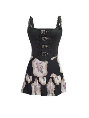 Zemeta Renaissance Lock Corset Mini Dress